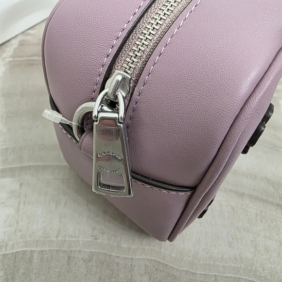 Coach Pink Satchel with Elegant Embossed Design - Picture 4 of 8